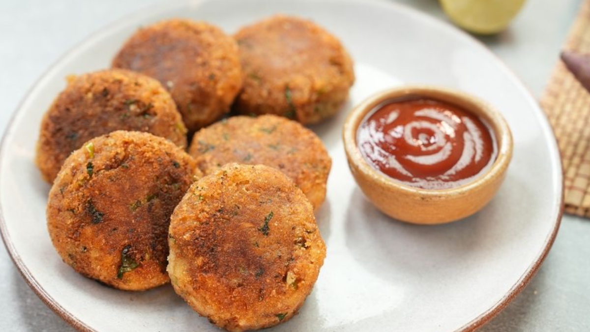 Raw Banana Paneer Tikki