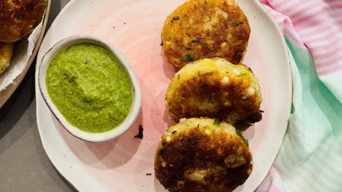 Raw Banana Paneer Tikki