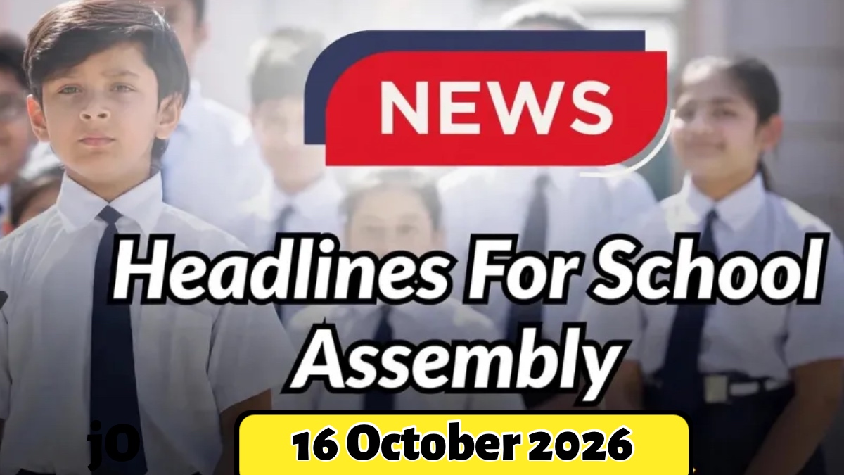 School Assembly News Headlines October 16