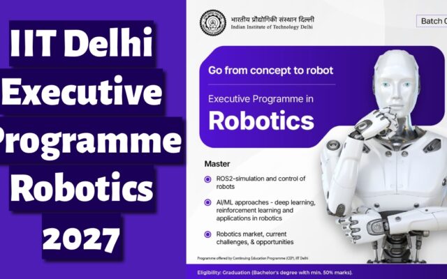 IIT Delhi Executive Programme Robotics