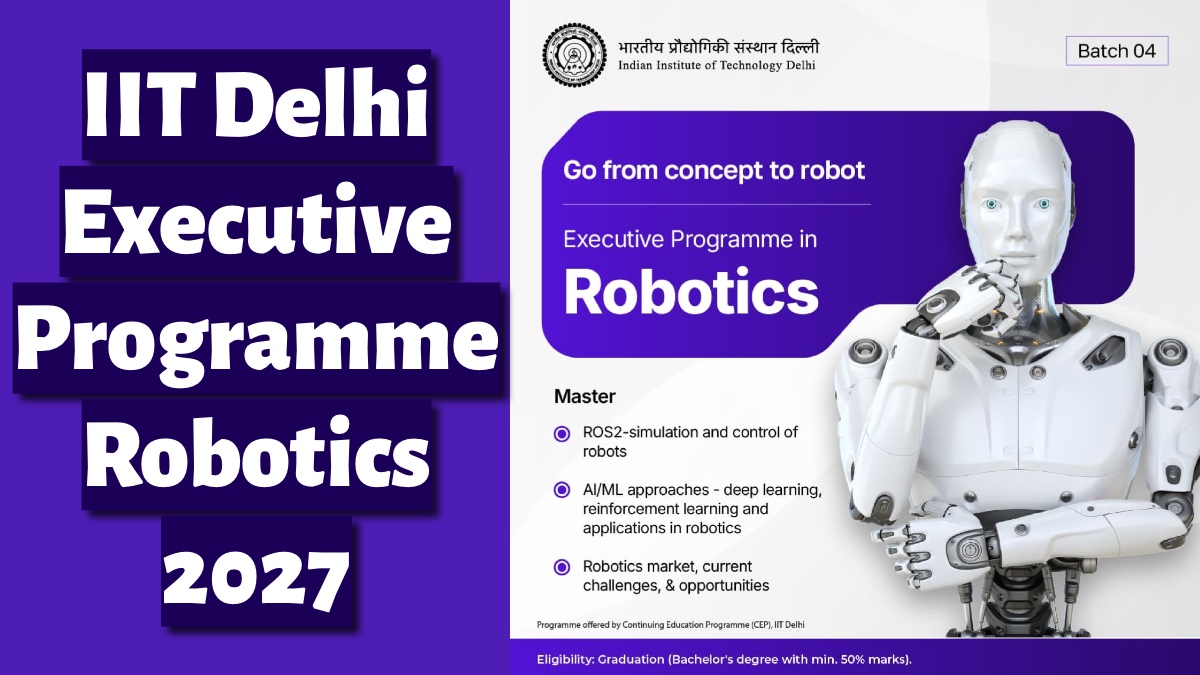 IIT Delhi Executive Programme Robotics