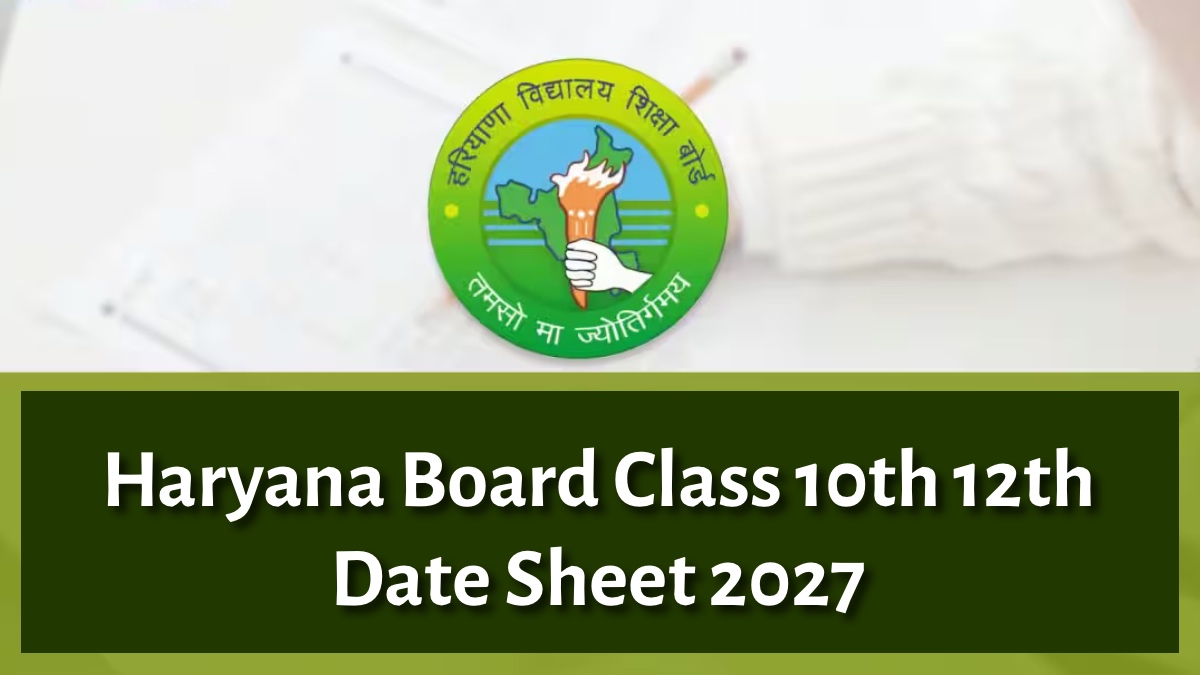 Haryana Board Date Sheet