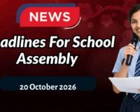 School Assembly News Headlines October 20