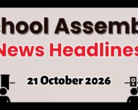 School Assembly News Headlines October 21