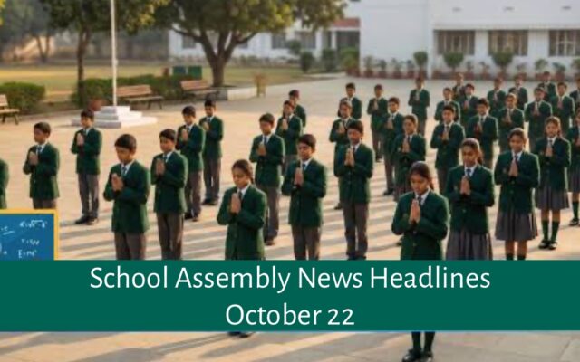 School Assembly News Headlines October 22